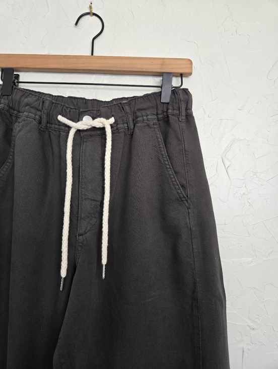 Anthro PILCRO Adi Mid Rise Pull On Dark Taupe Gray Wide Leg Pants, M - Picture 3 of 9